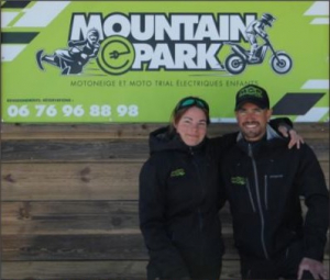 Edwige et Jérémy Cousseau, créateurs du Mountain E-Park